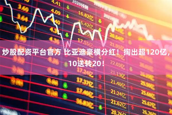 炒股配资平台官方 比亚迪豪横分红！掏出超120亿，10送转20！